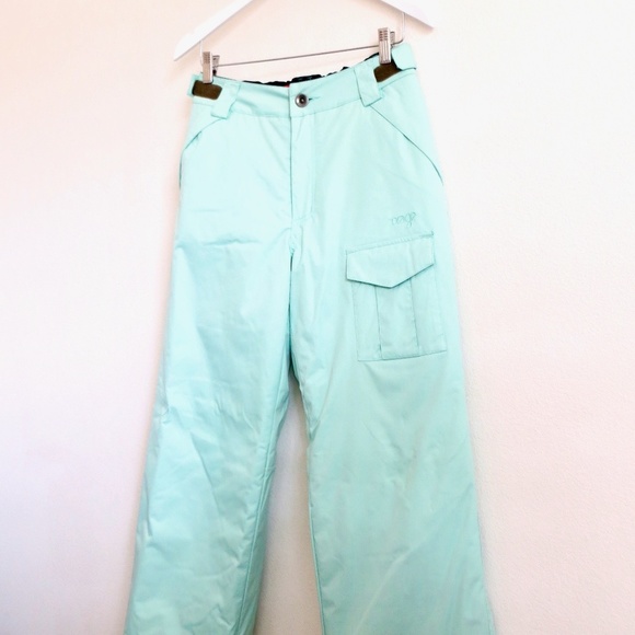 NEW! ORAGE Insulated Ski Snowboard Winter Pants Mint Green Girls' Kids SZ 16 XXL - Picture 2 of 7